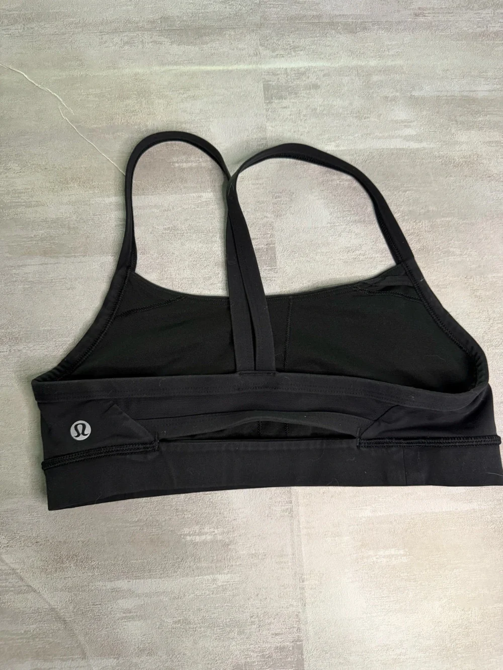 lululemon athletica Black Seamless Double-Strap Sports Bralette